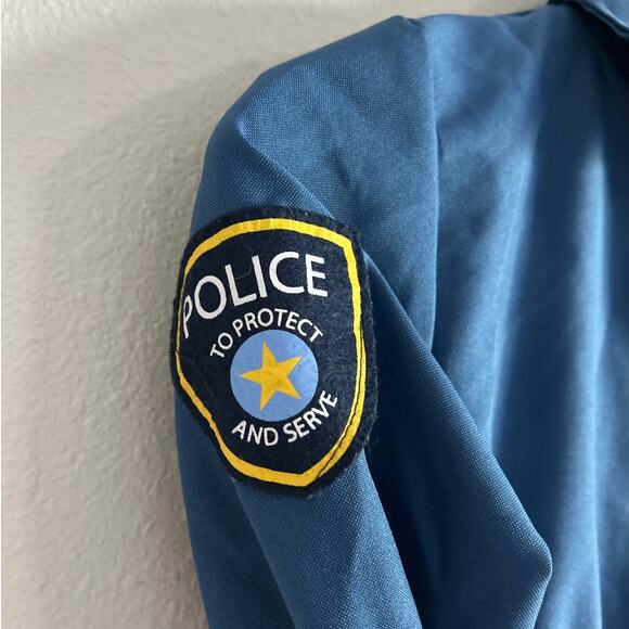 Kids Police Uniform Cop Halloween Costume Youth 5-6 Blue - Picture 3 of 6